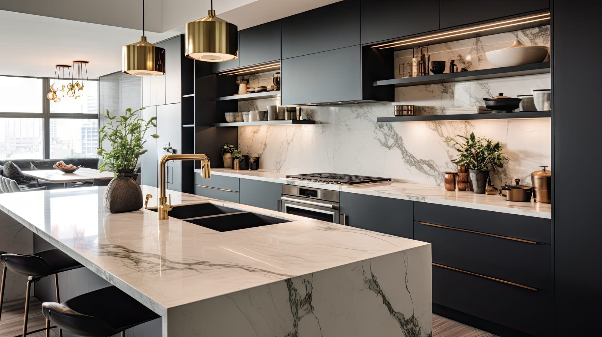 A freshly deep-cleaned kitchen in a Post Falls home