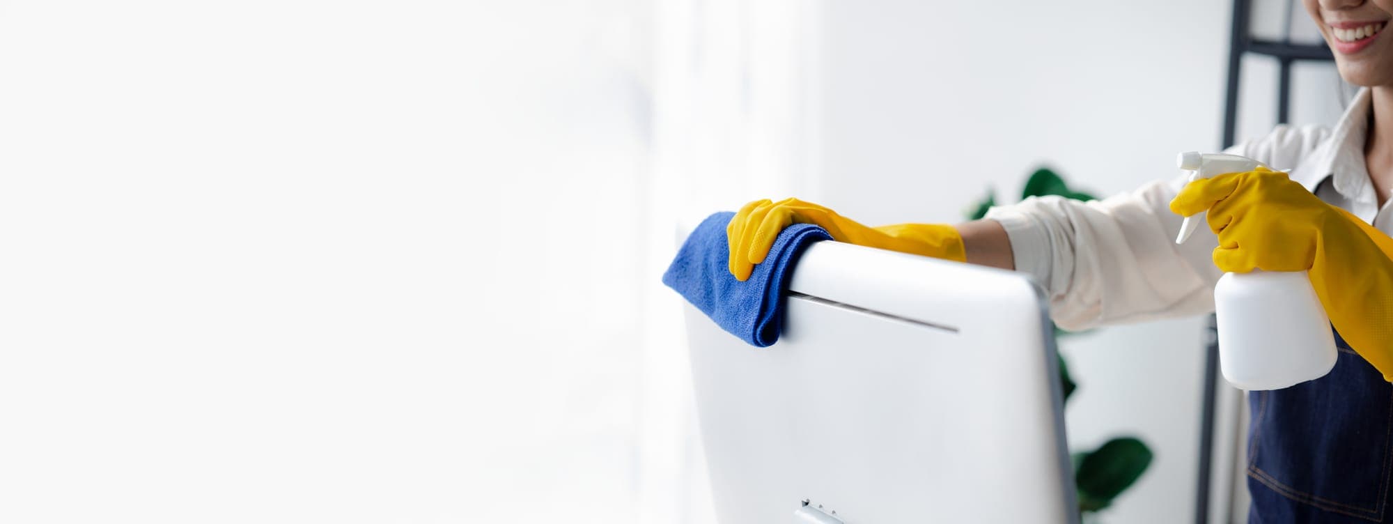 An Empire team member handling nightly janitorial work at a Spokane business